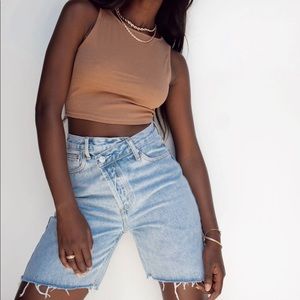 PRINCESS POLLY ELIANA LIGHTWASH DENIM SHORTS